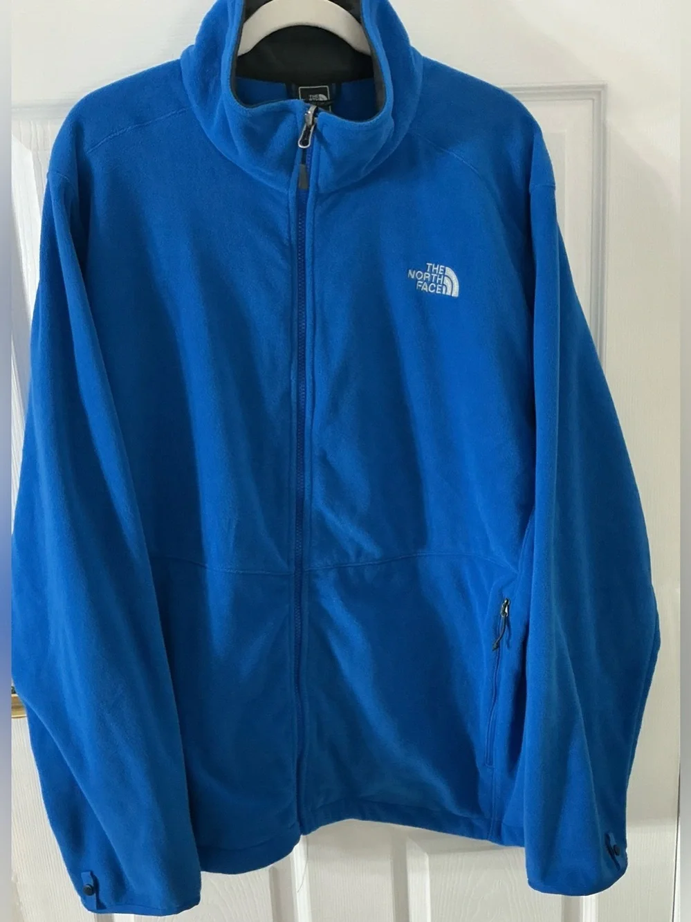NWOT The North Face Full Zip Fleece Jacket Blue XXL Mens Mesh Lining